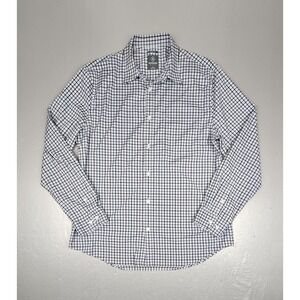 Bluffworks Meridian Button Up Shirt Mens Lrg Blue Plaid Classic Fit Long Sleeve